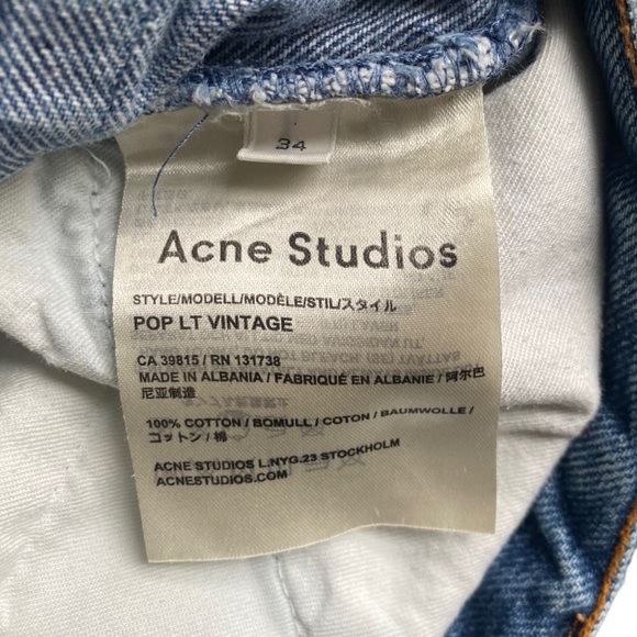 ACNE “Pop LT Vintage” Jeans - Picture 9 of 12